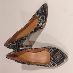 J. Crew Isabella Ikat Print High Heels Size 7.5